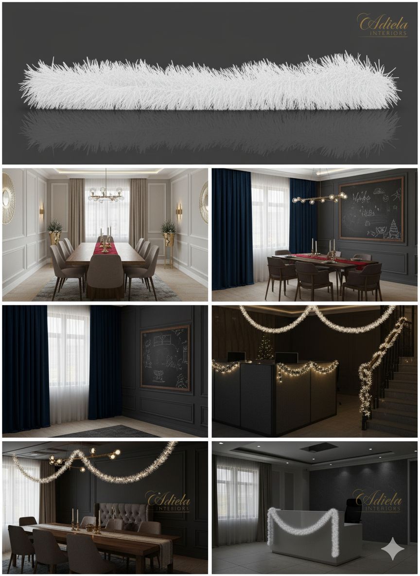 White Decorative Tinsels image