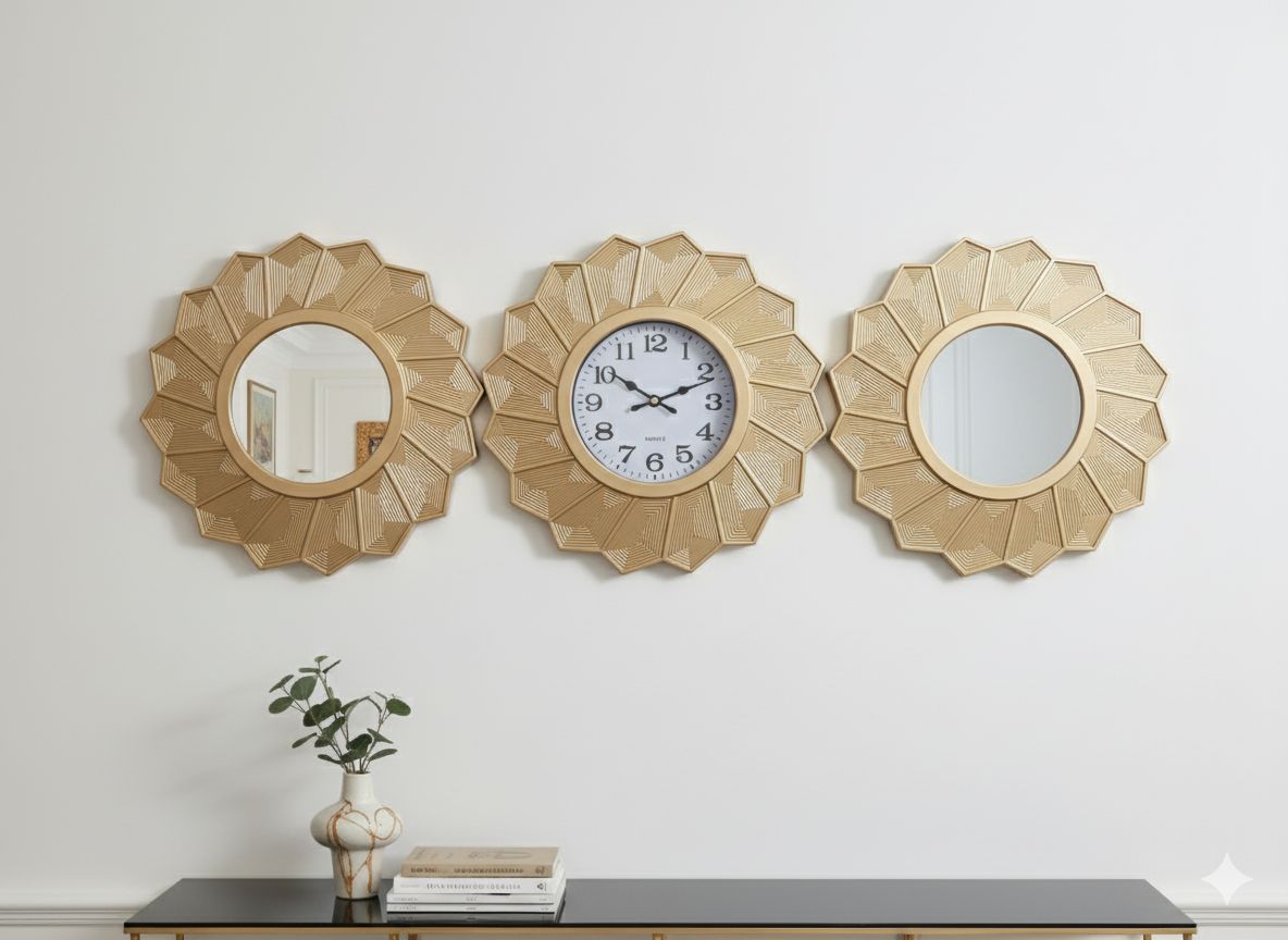 3in1 Mirror & Clock Set image