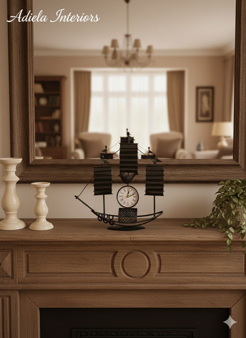 Sail Ship Table Clock Image