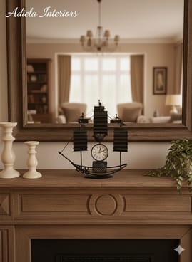 Sail Ship Table Clock image