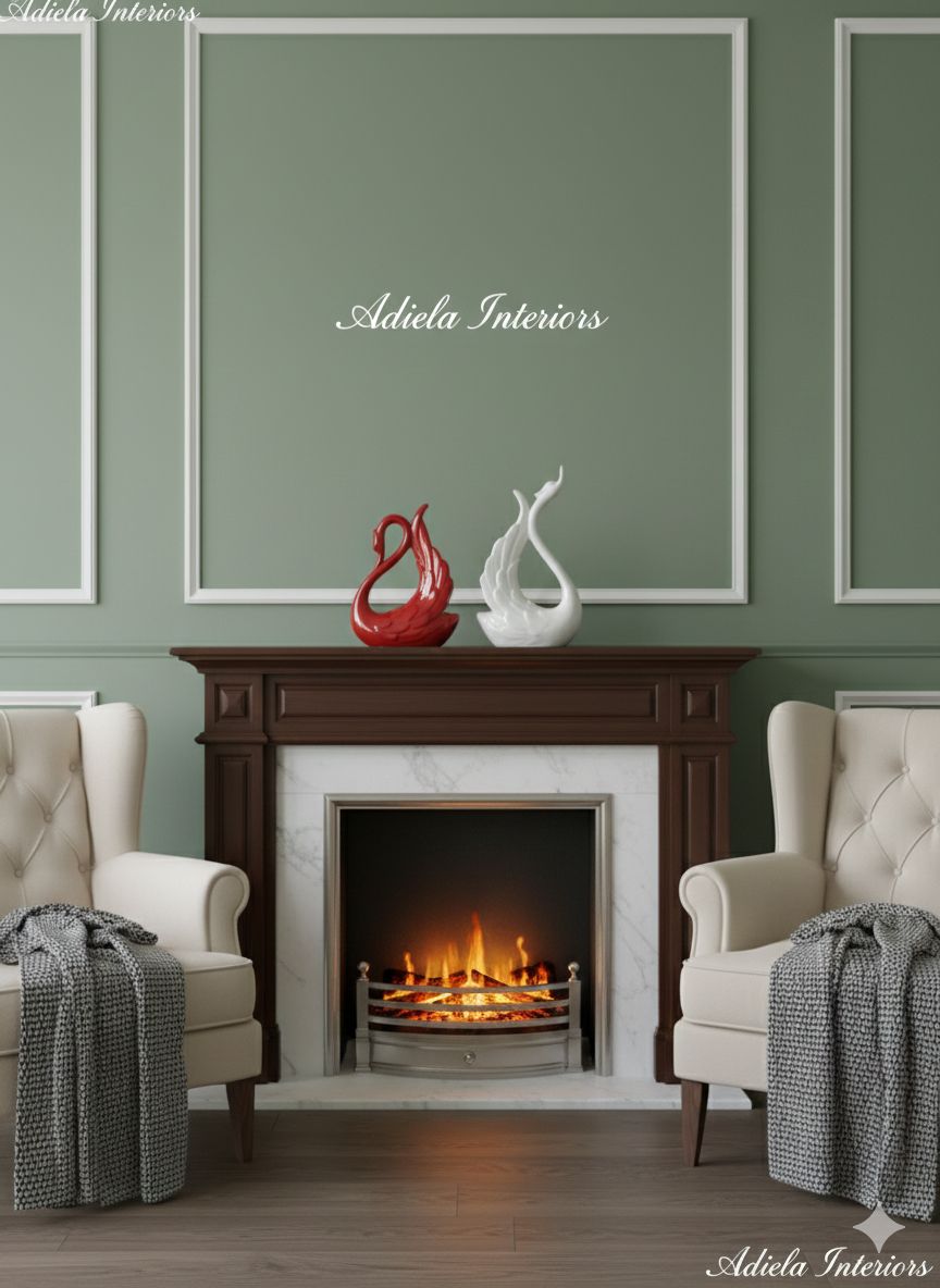 2pcs Swan Ceramic Decor Image