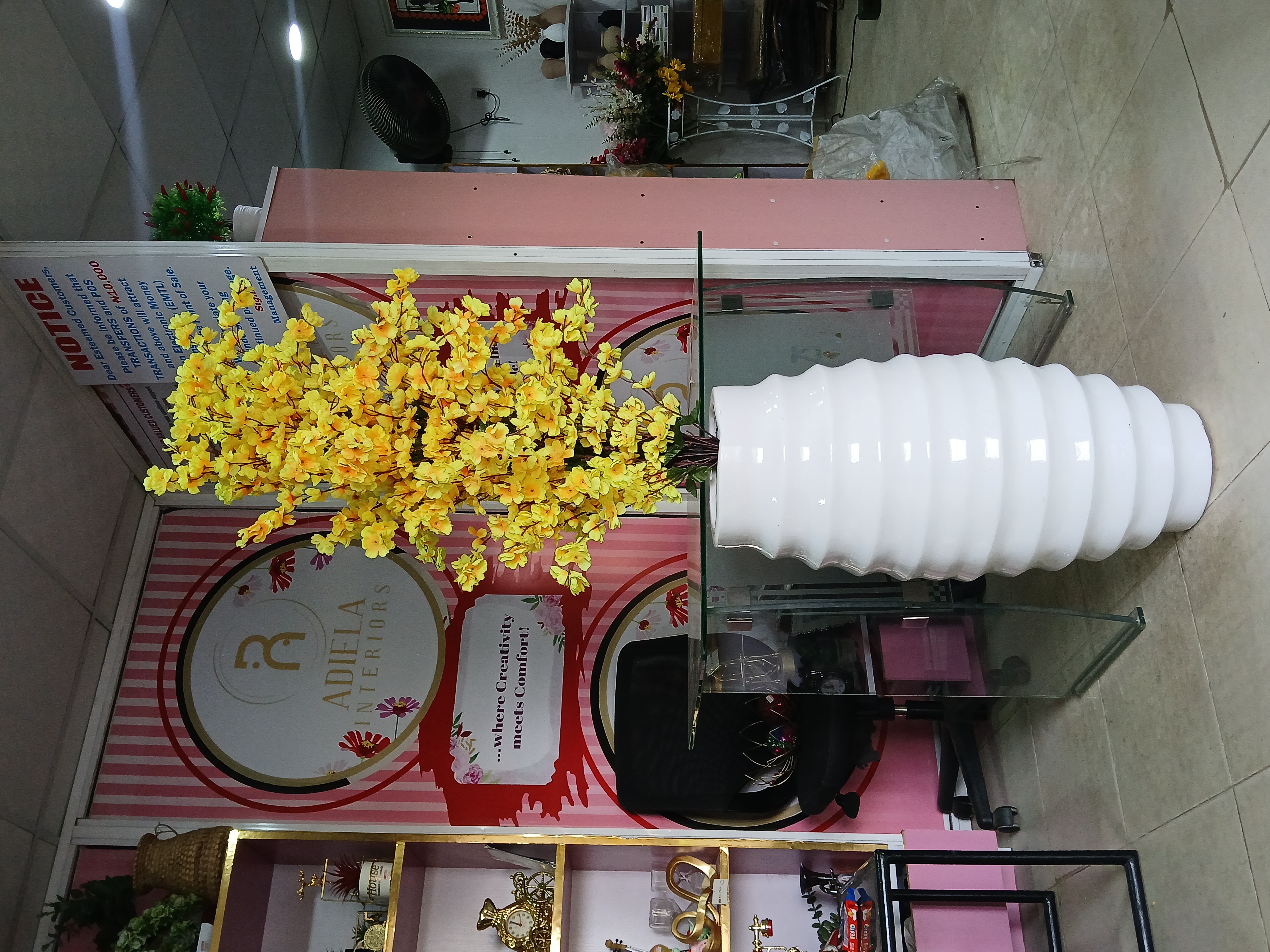 Cherry Blossom Tree In Fibre Planter Image