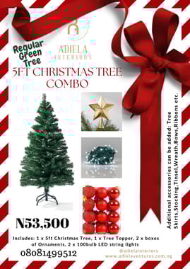 5ft Christmas Tree Combo image