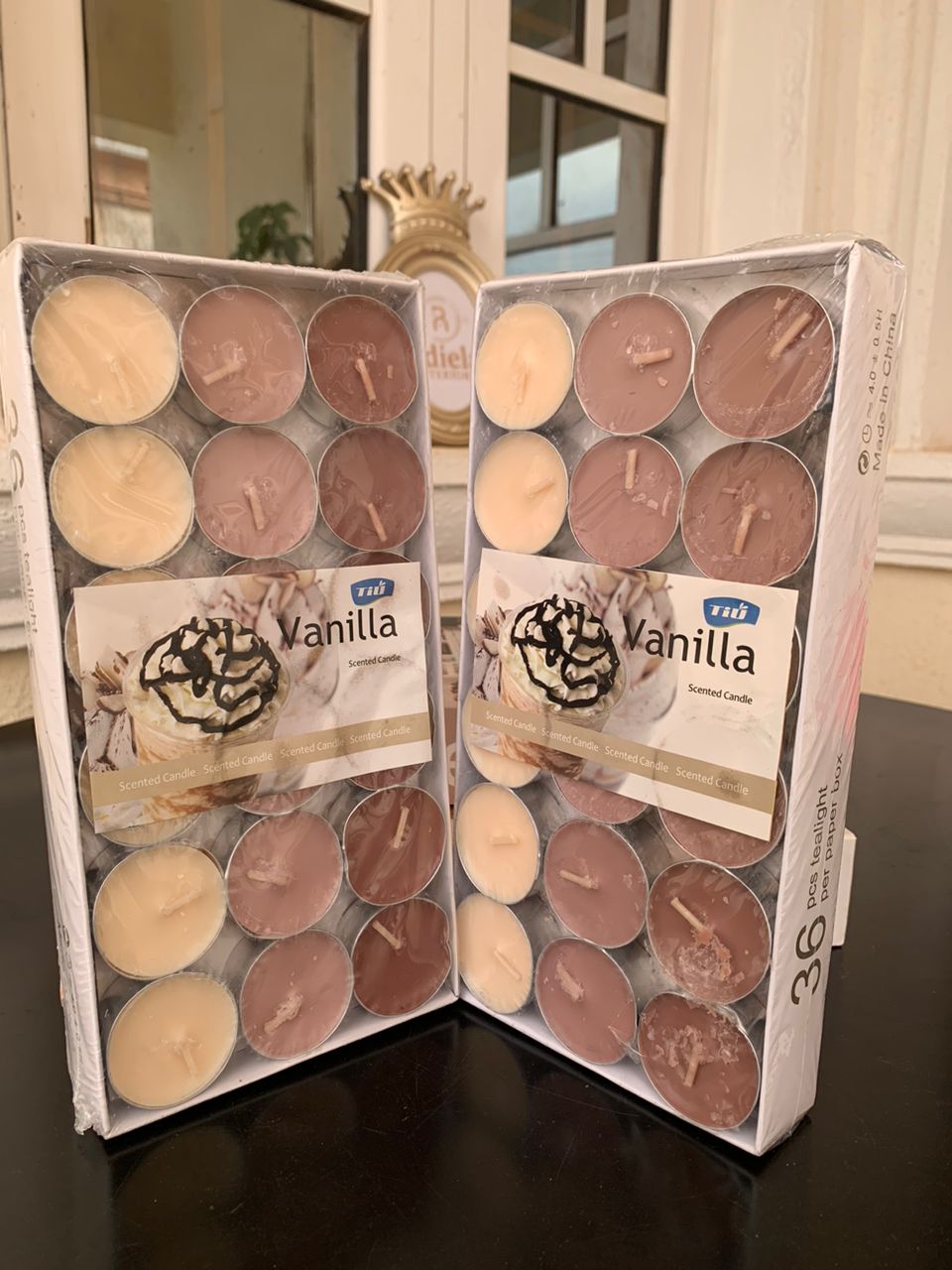 36pcs Tealight Scented Candles_Vanilla Image