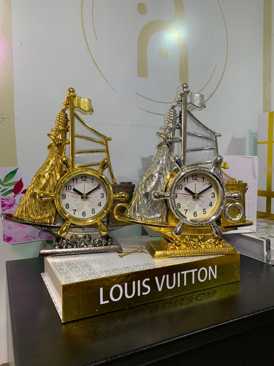 Sailing Ship Alarm Clock Image