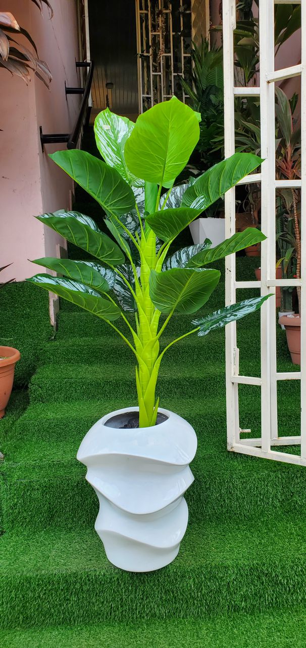 Artificial Tree In Fibre Planter Image
