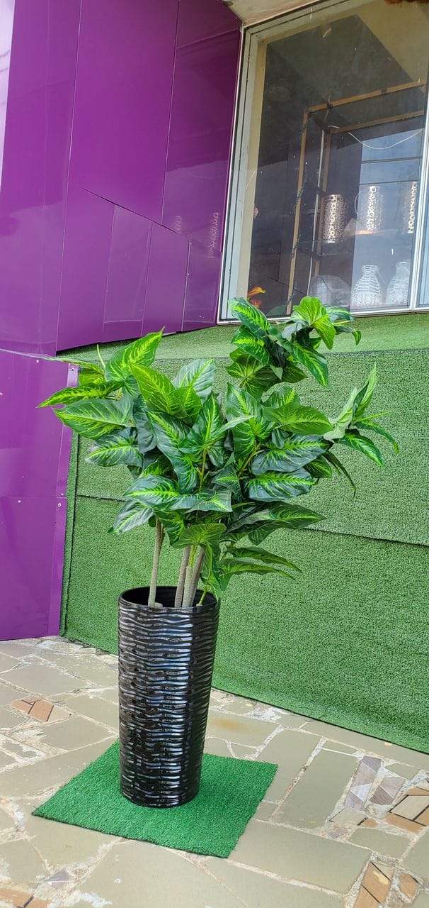 Artificial Tree In Plastic Planter Image