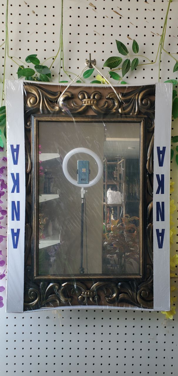 Bronze Frame Console Mirror Image