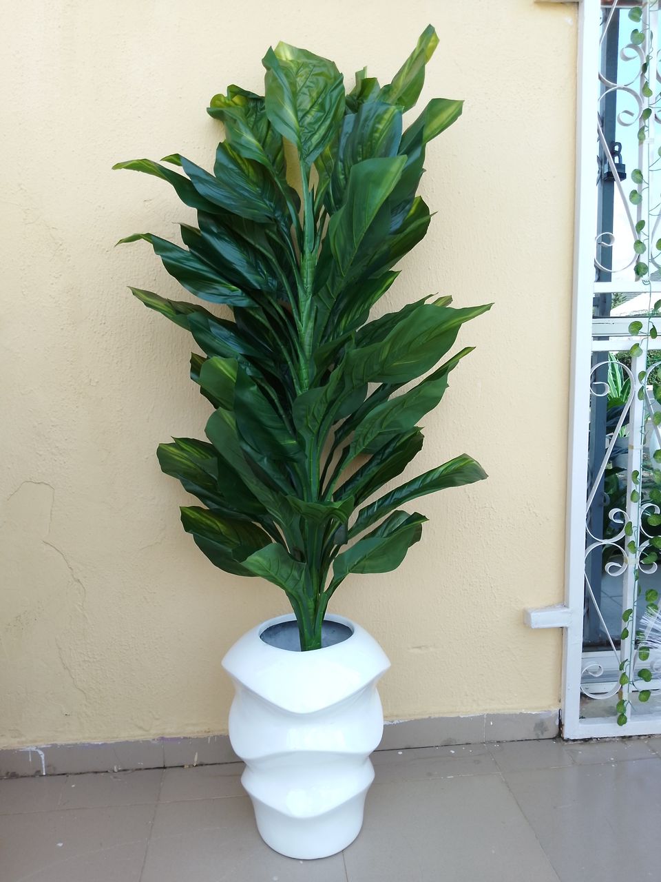 Artificial Tree In Fibre Planter Image