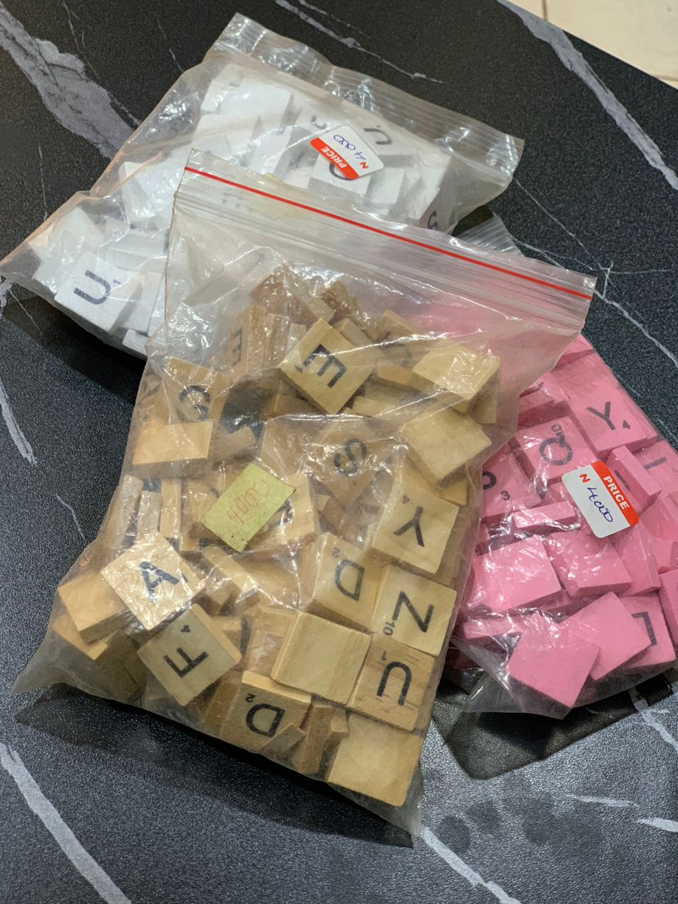 100pcs Wooden Scrabble Tiles Image