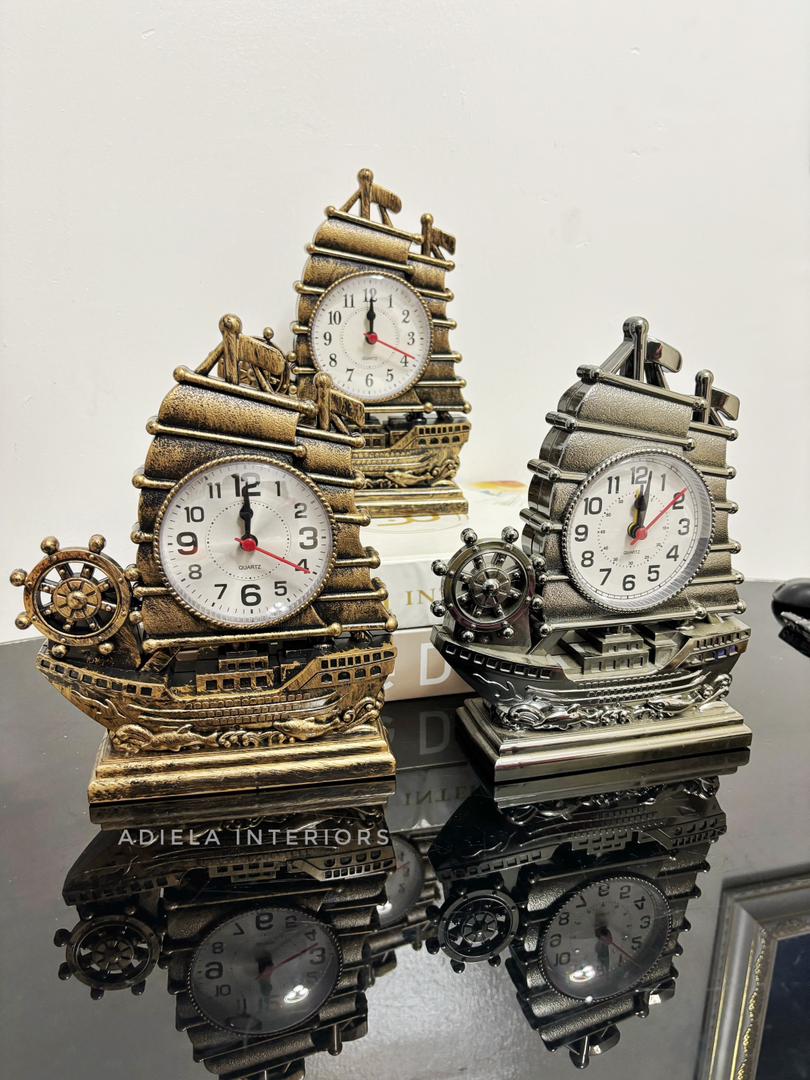 Sailing Ship Alarm Clock+ Penholder Image