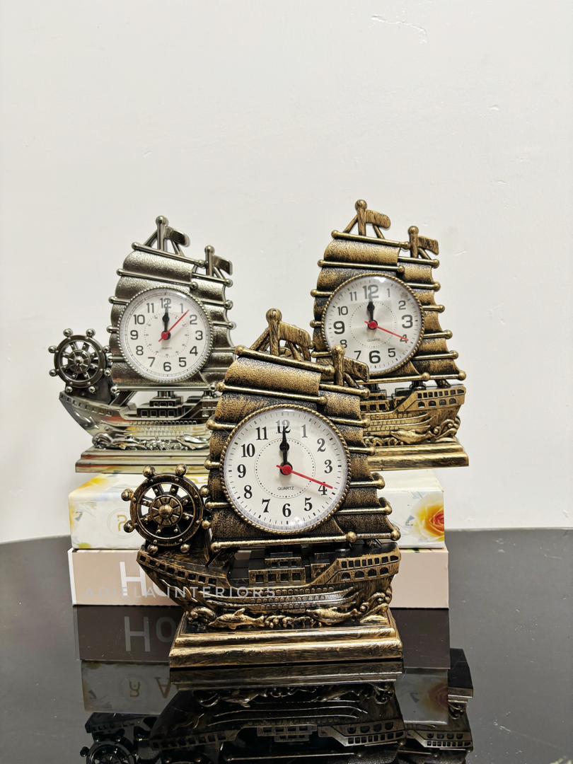 Sailing Ship Alarm Clock+ Penholder Image