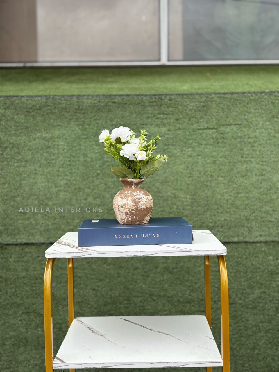 Artificial Flower in ceramic pot Image