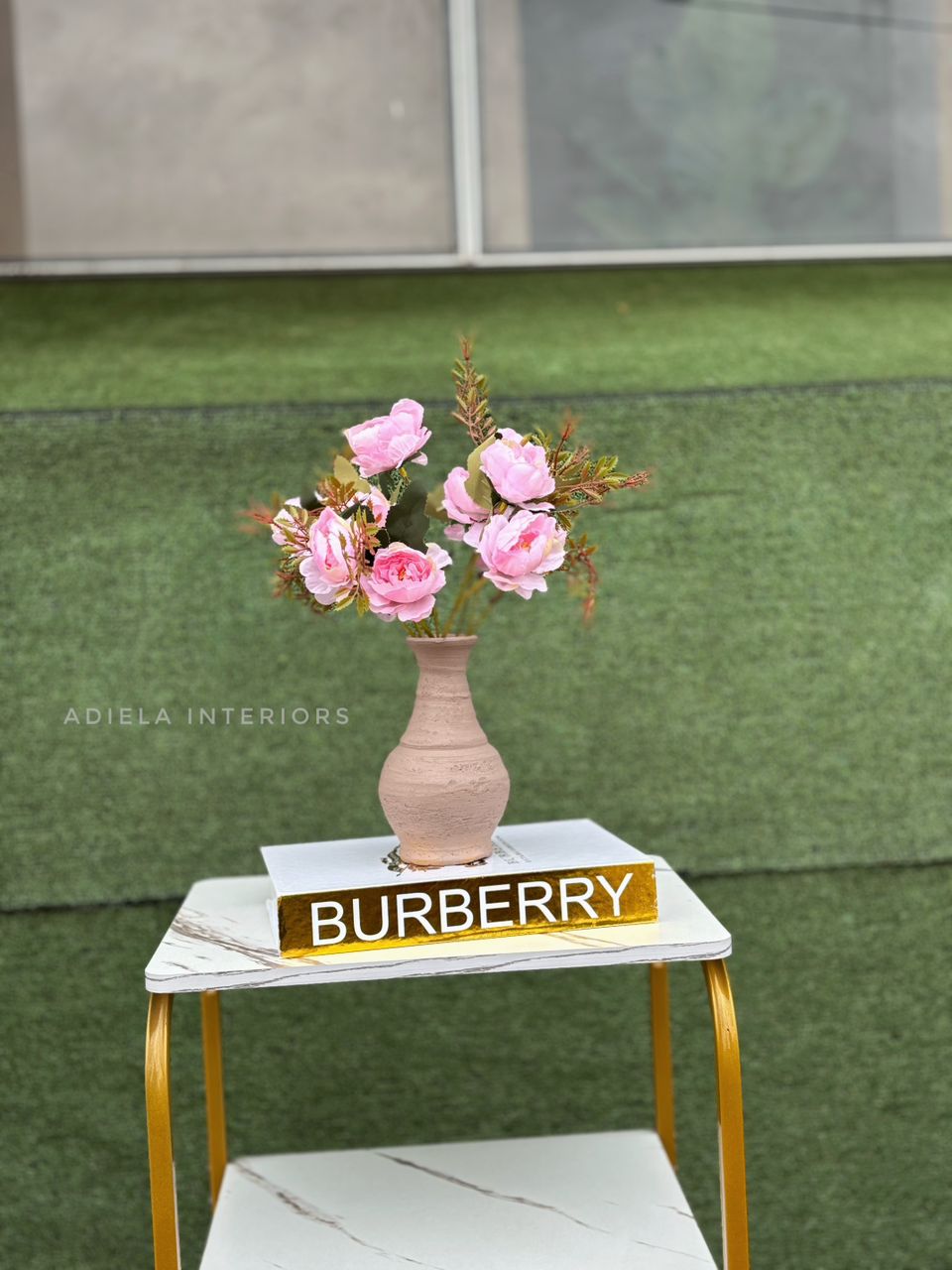 Artificial Flower in ceramic pot Image