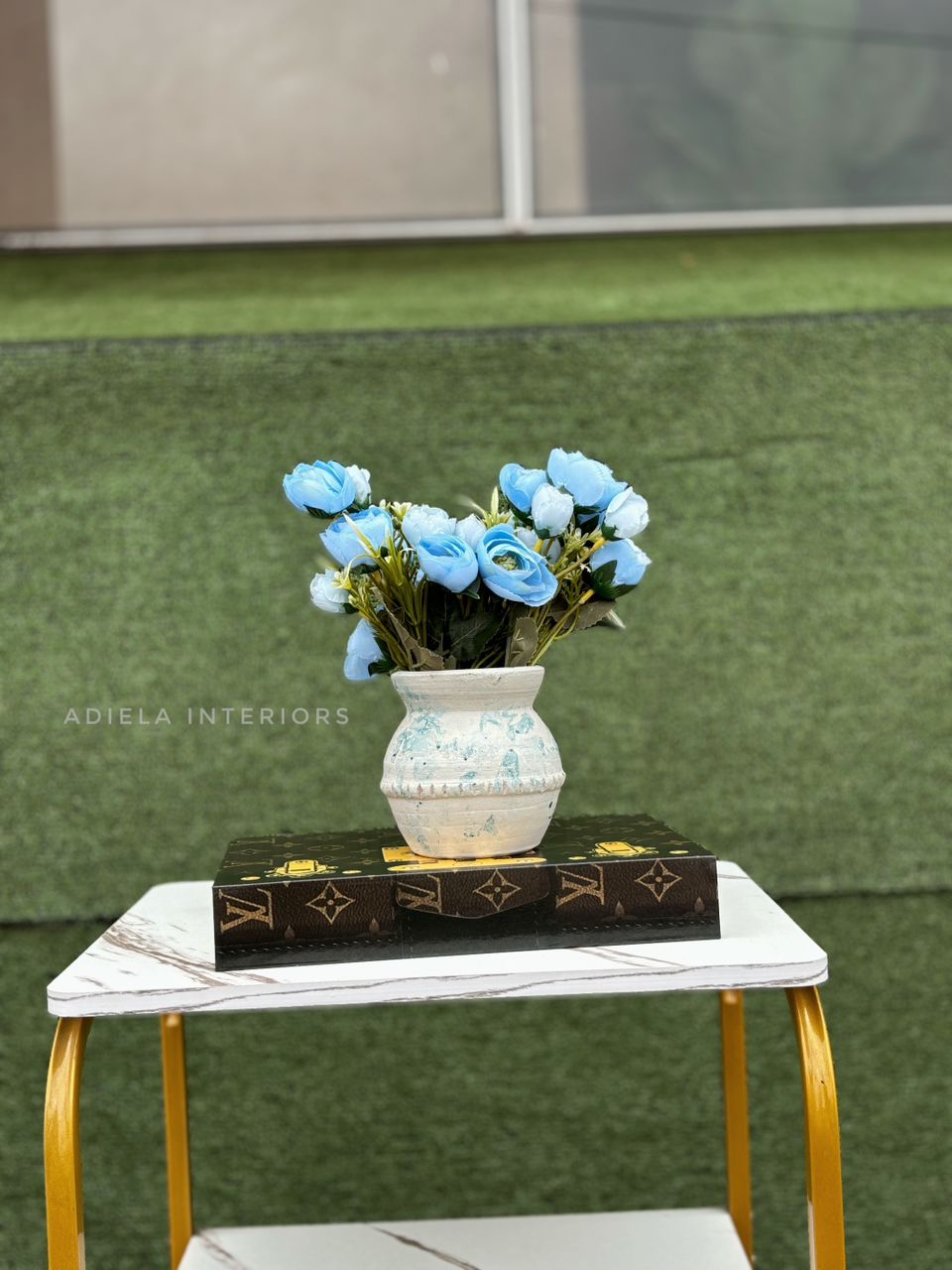 Artificial Flower in ceramic pot Image