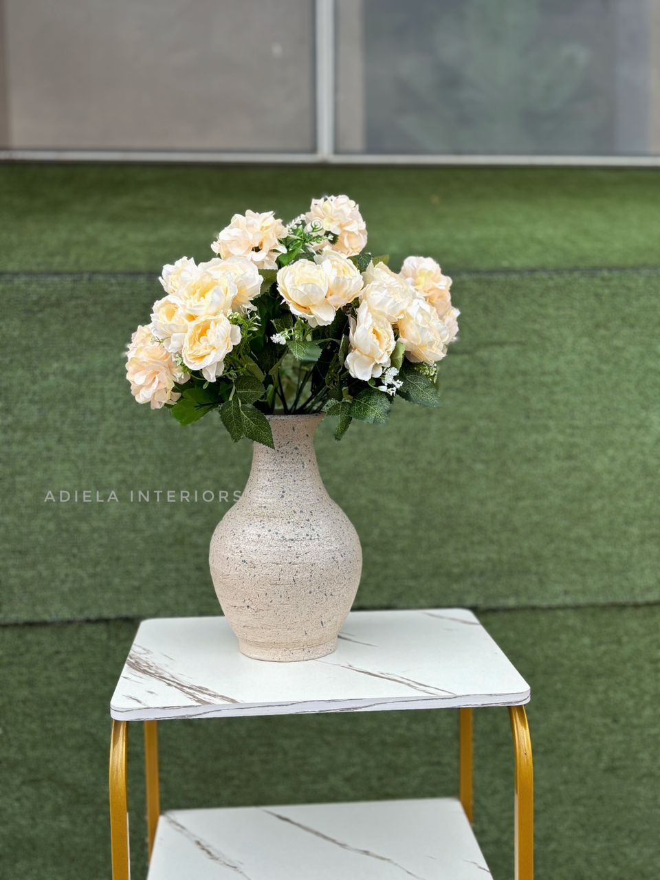 Artificial Flower in ceramic pot Image