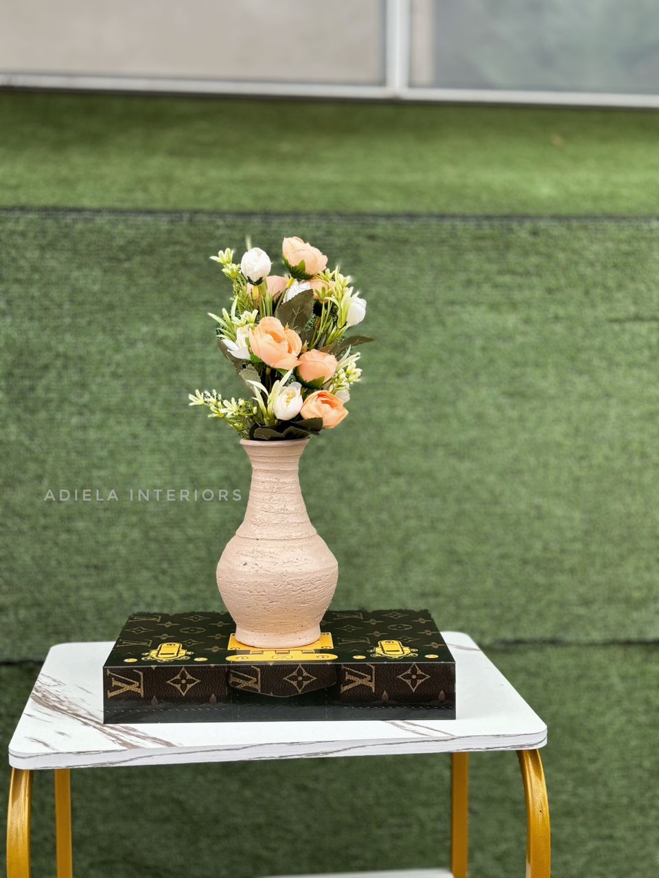 Artificial Flower in ceramic pot Image