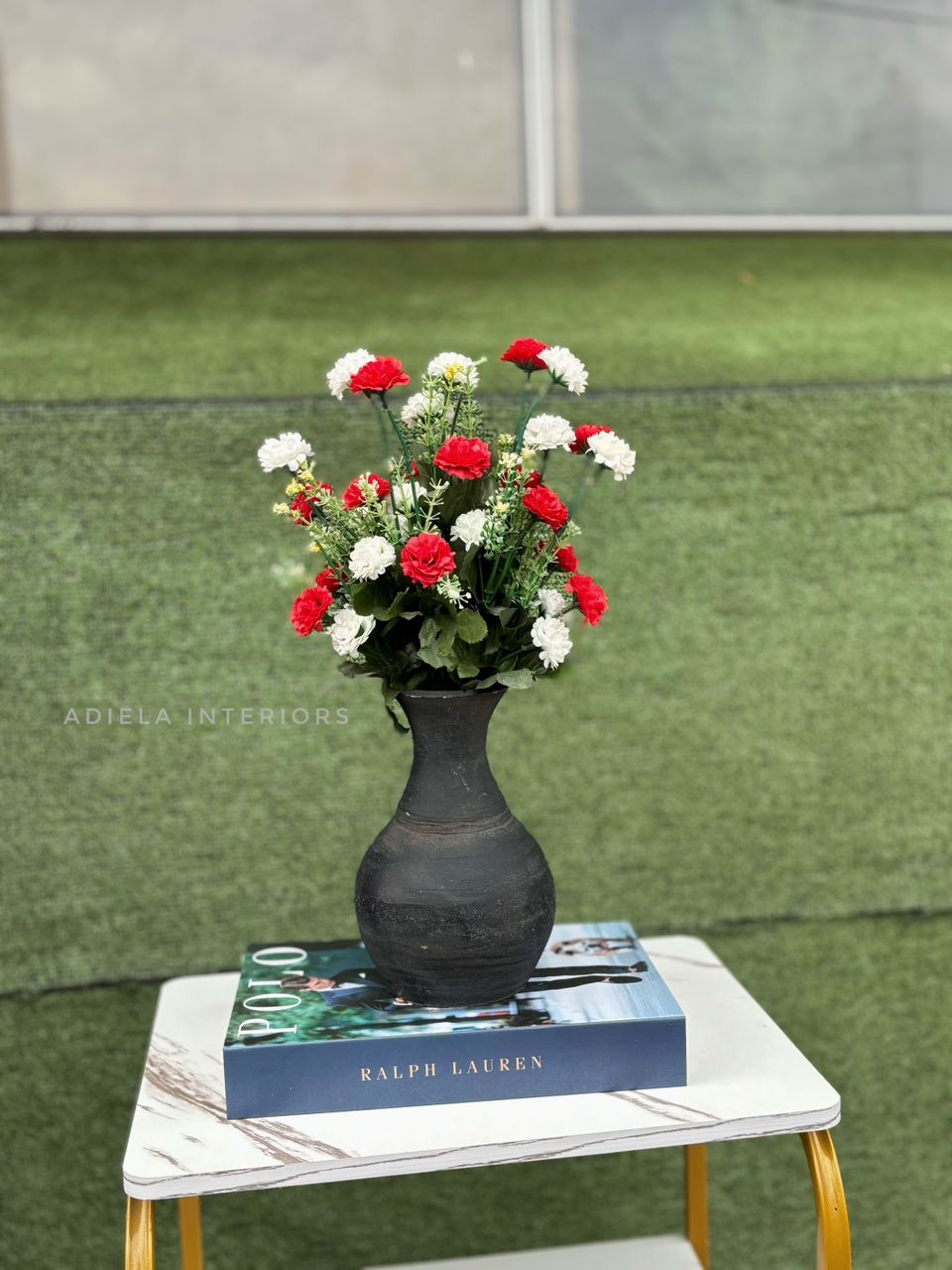 Artificial Flower in ceramic pot Image