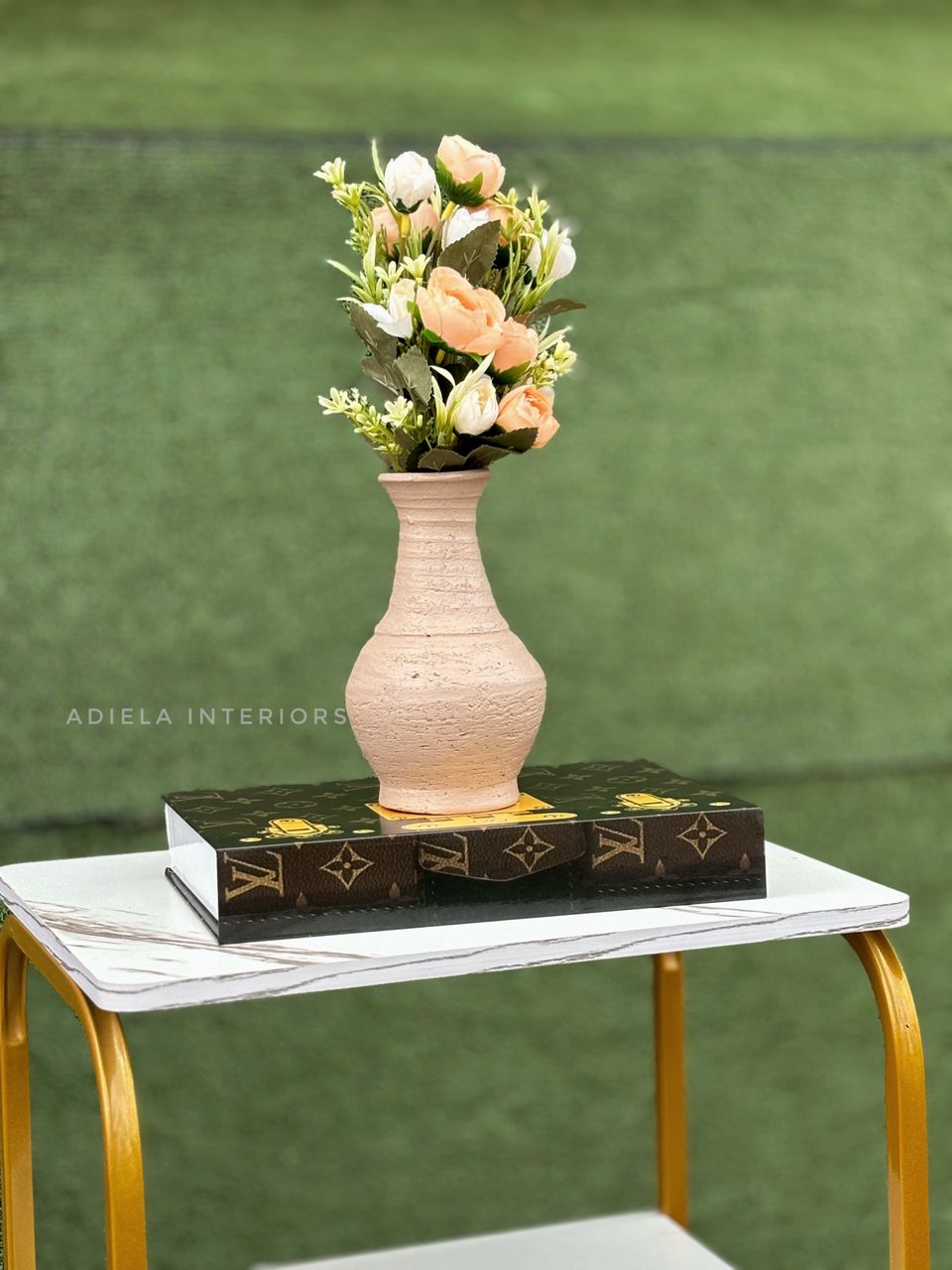 Artificial Flower in ceramic pot Image