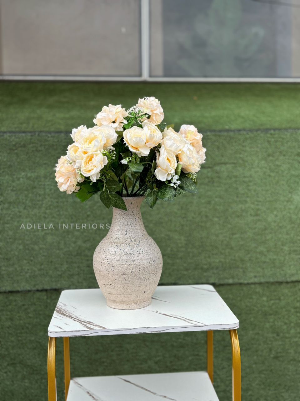Artificial Flower in ceramic pot Image
