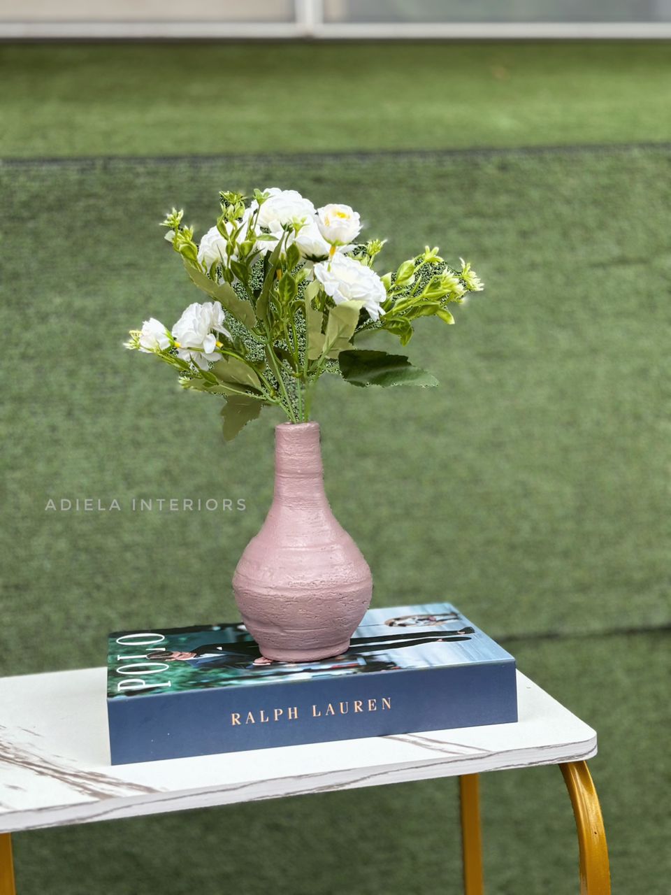 Artificial Flower in ceramic pot Image