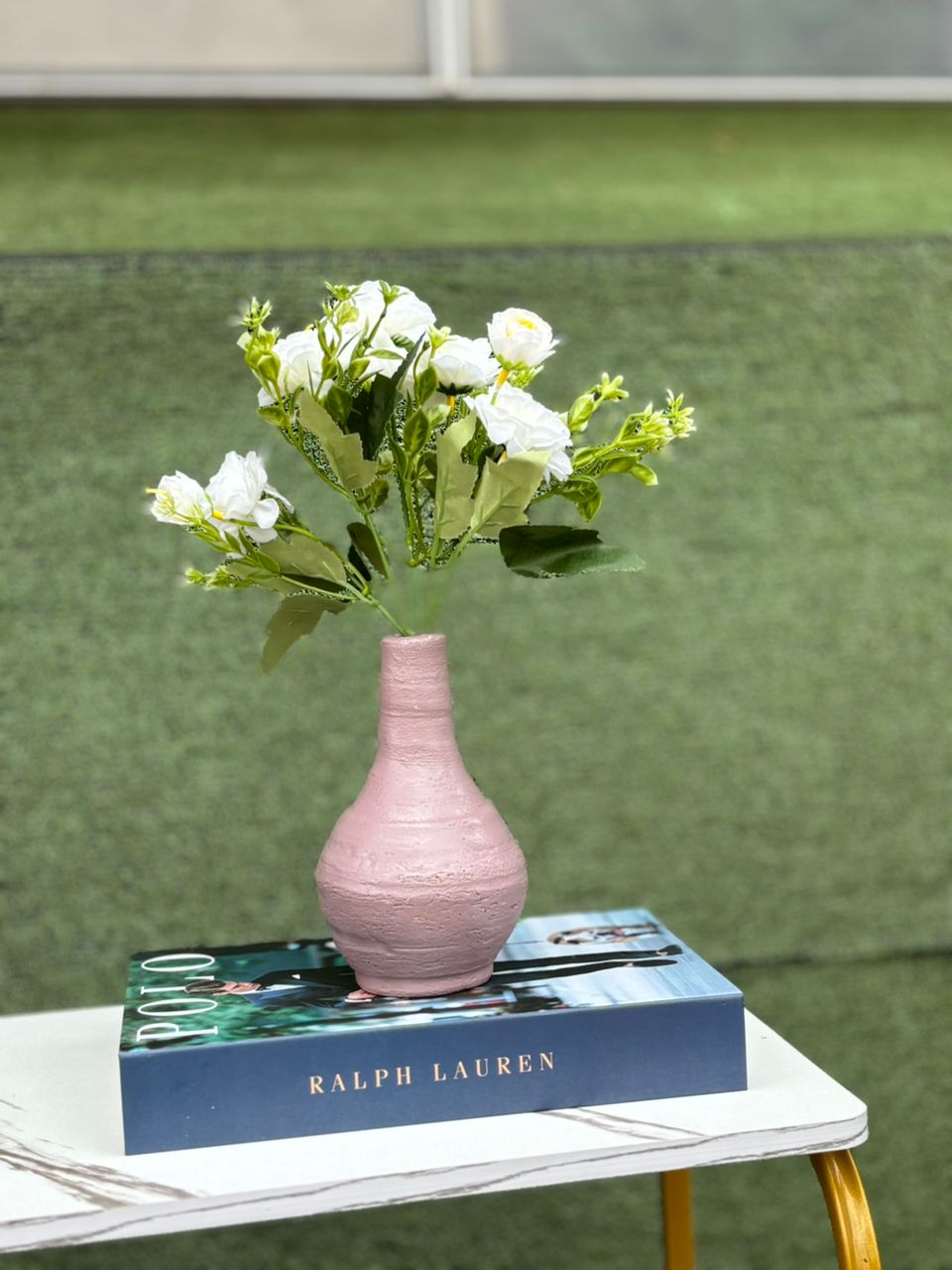 Artificial Flower in ceramic pot Image