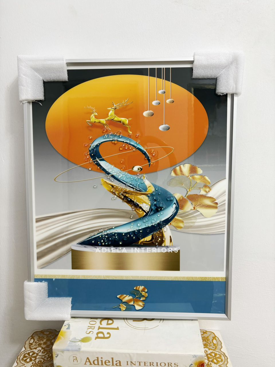 Crystal Encrusted Acrylic Wall Frame Image