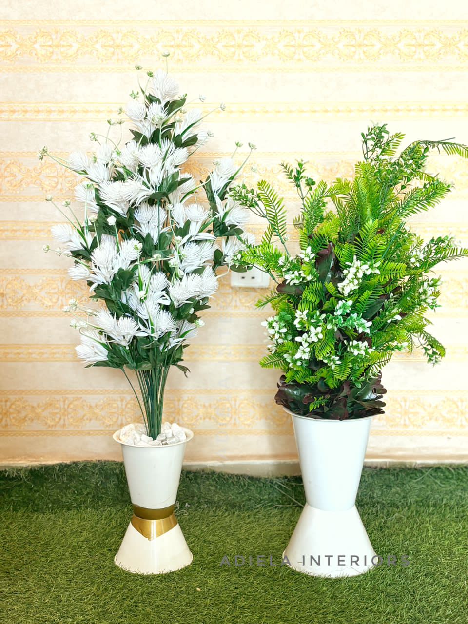 Artificial Flower In Plastic Vase Image