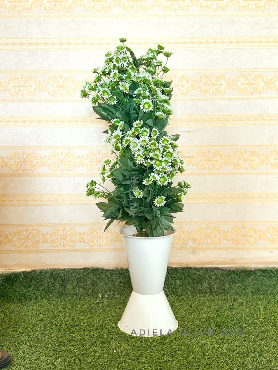 Artificial Flower In Plastic Vase Image