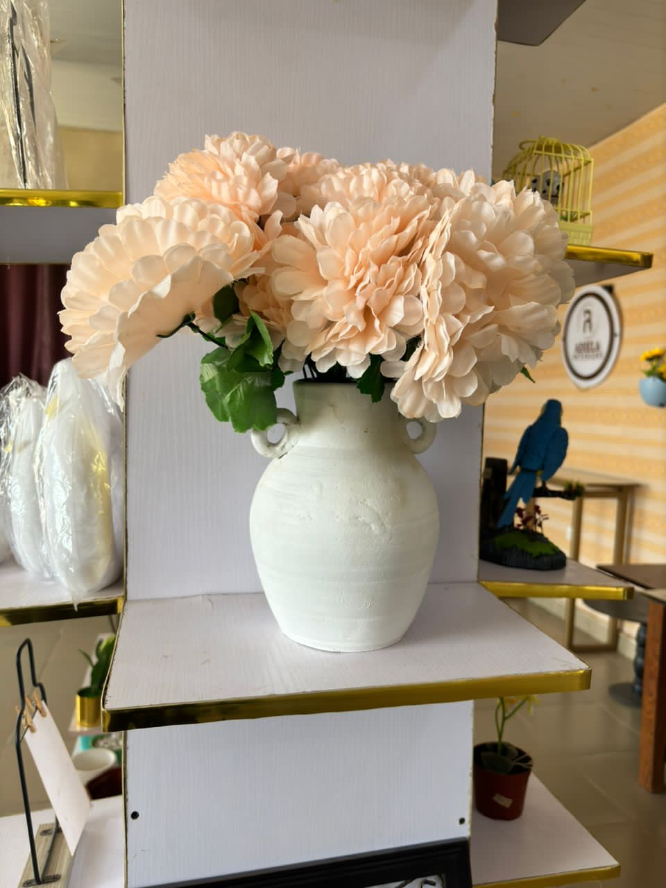 Artificial Flower in ceramic Vase Image