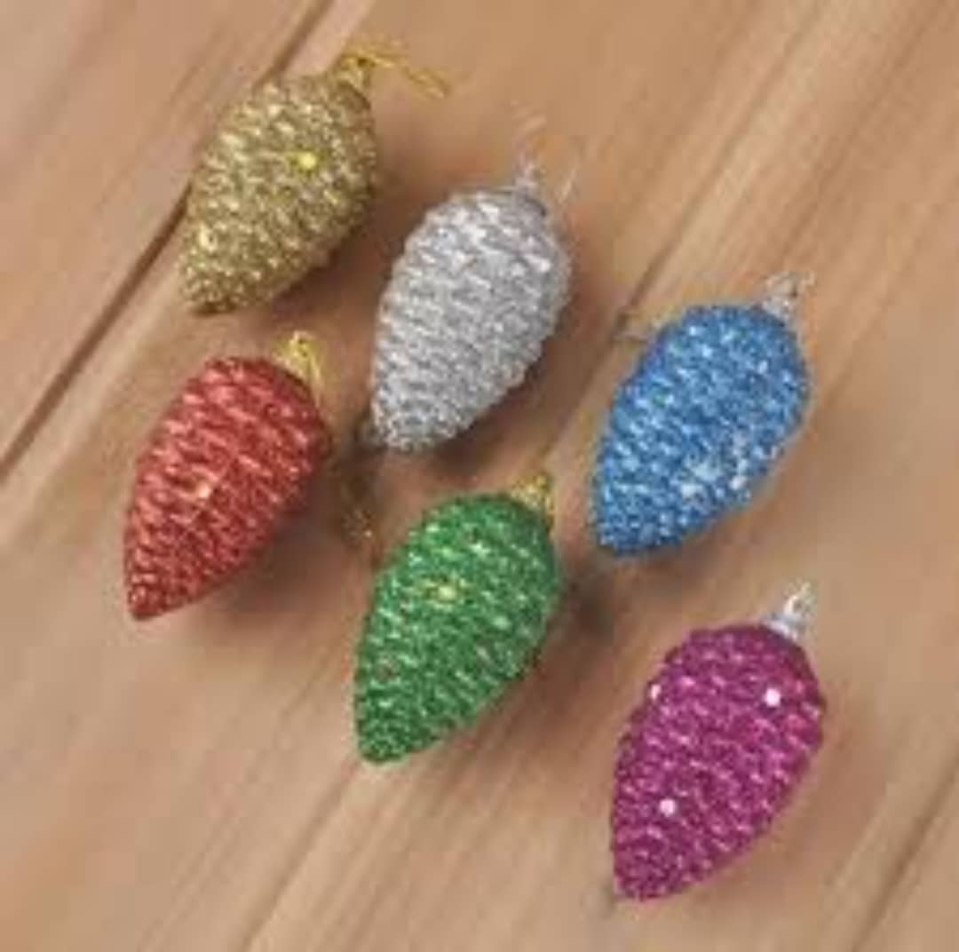 6pcs Pine Cone Ornaments Image