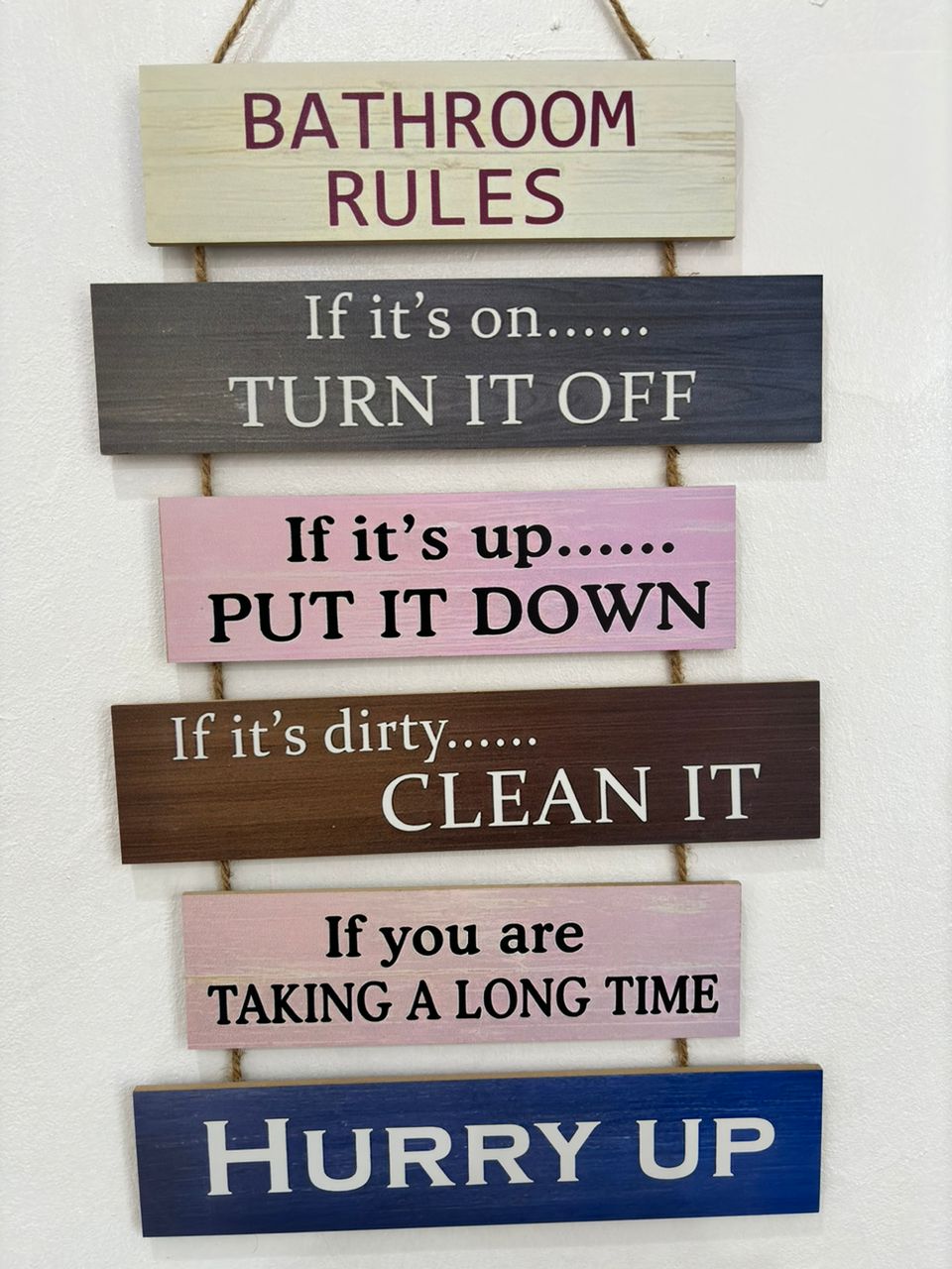 Wall Hanging Wooden Plaque Image