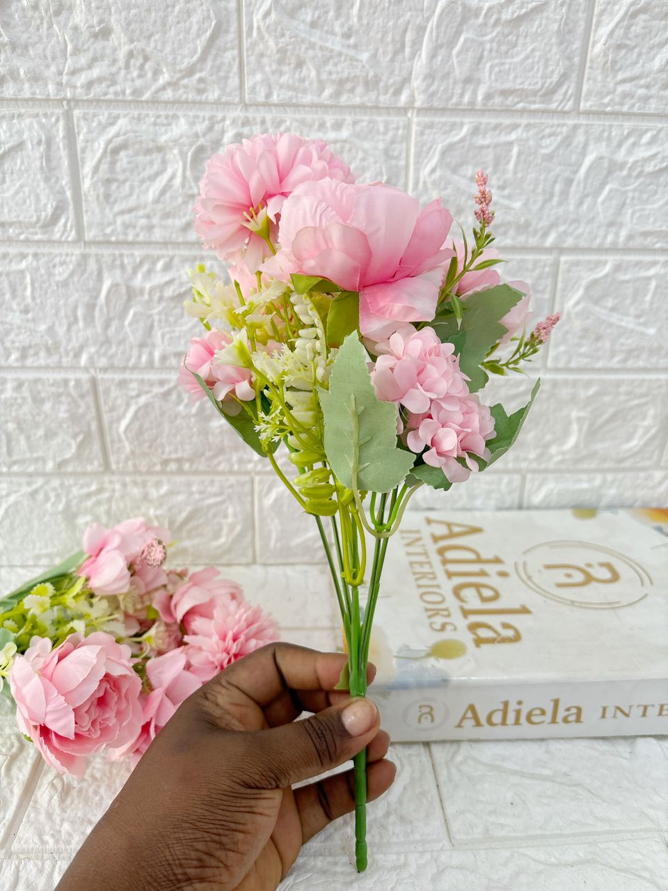 Artificial Peony Bunch Image