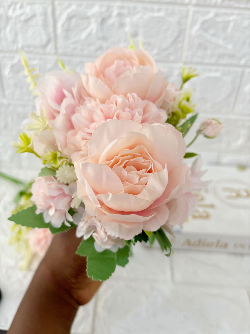 Artificial Peony Bunch Image