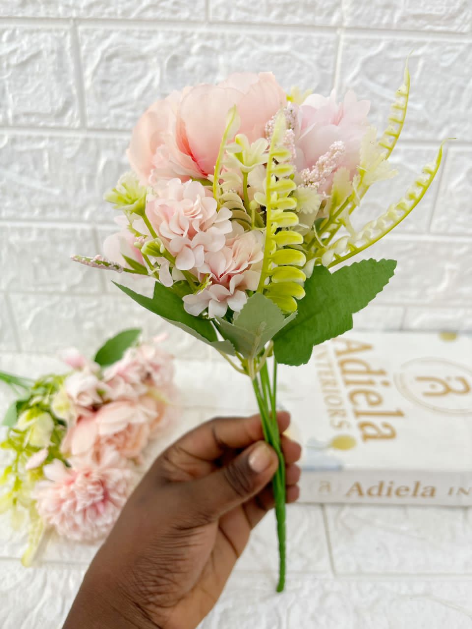Artificial Peony Bunch Image
