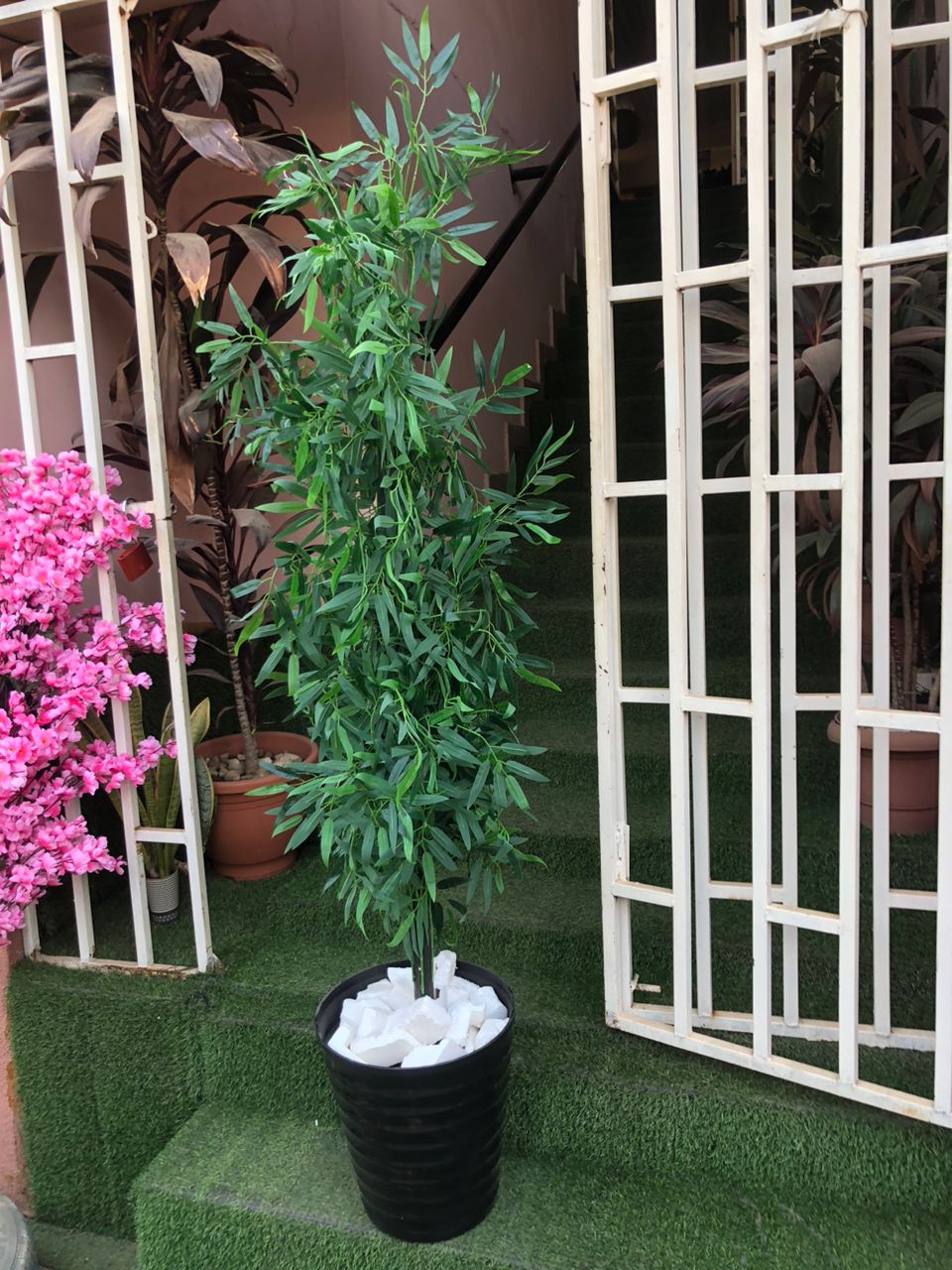 Artificial Bamboo Tree In Plastic planter Image