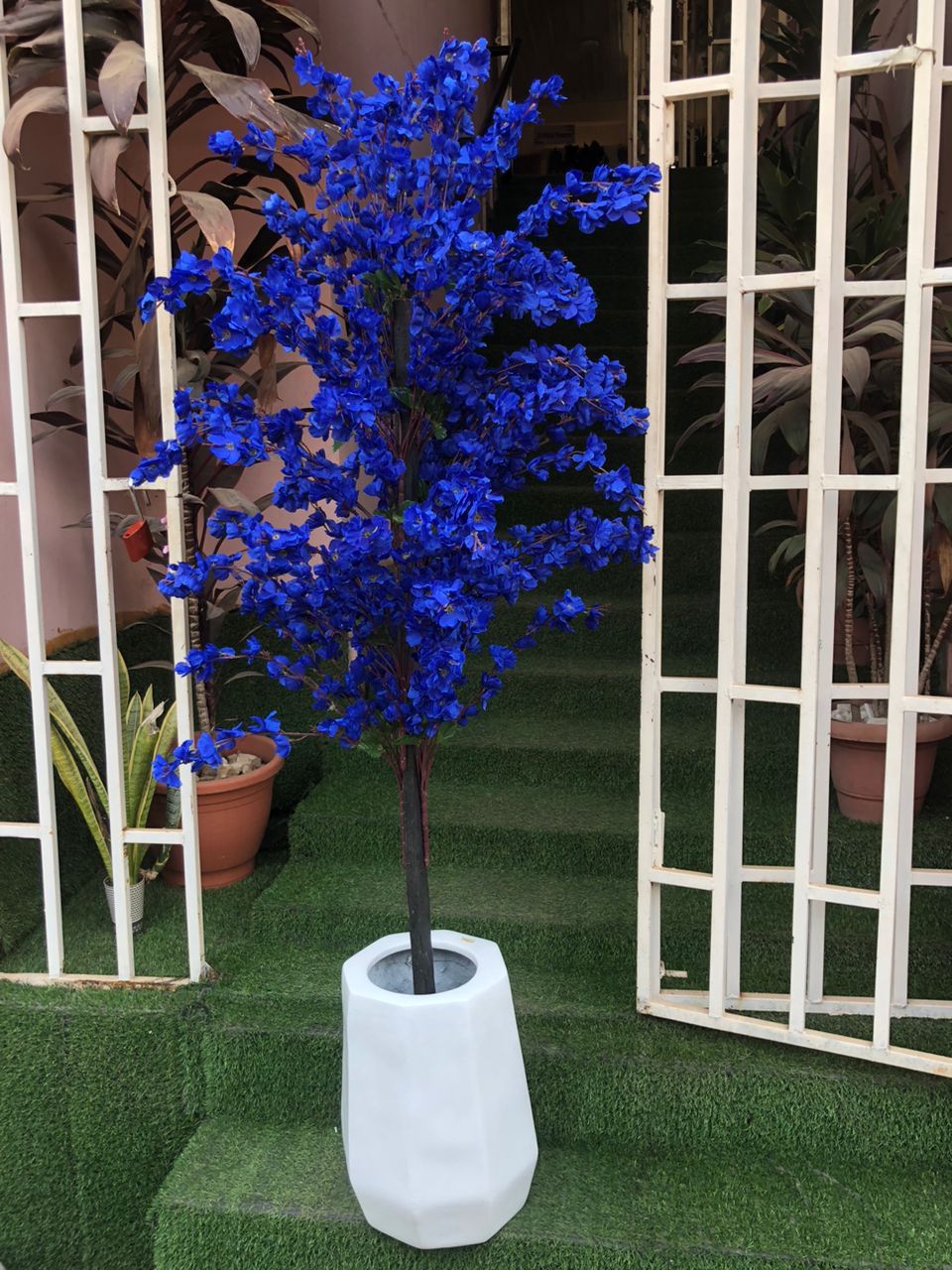 Artificial Cherry Blossom Tree In Fibre Planter Image