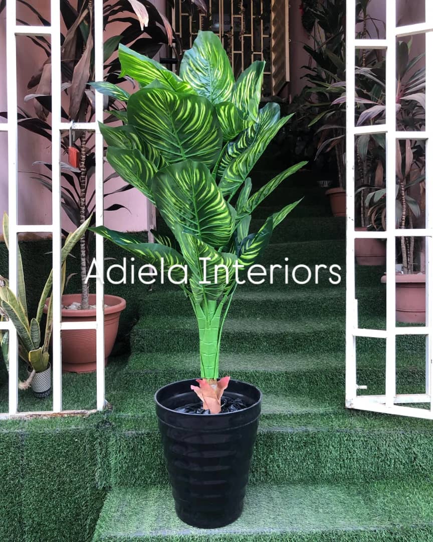 Artificial Tree In Plastic Vase Image
