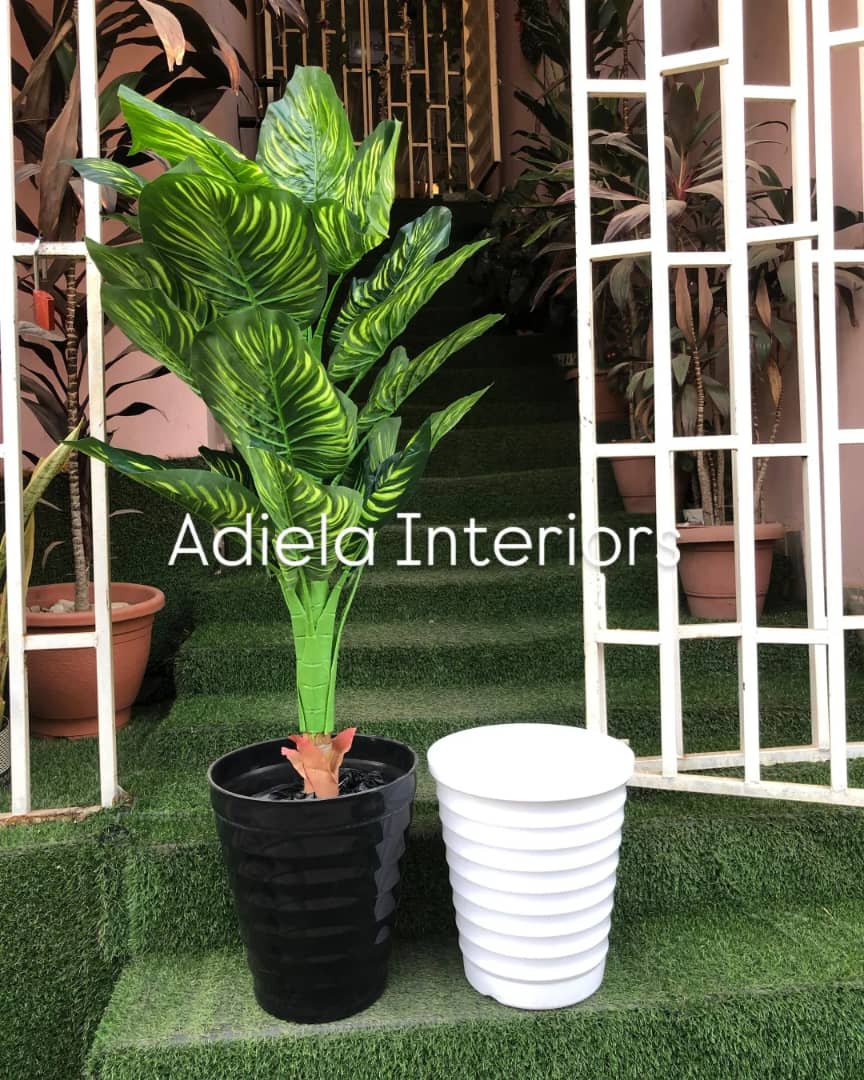 Artificial Tree In Plastic Vase Image