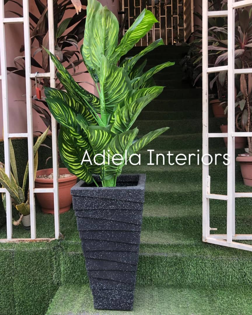 Artificial Tree In Plastic Vase Image