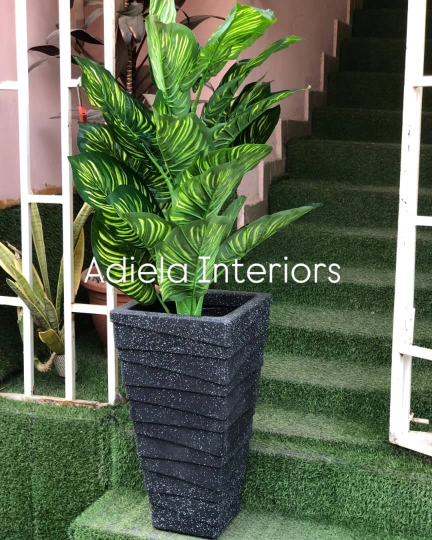 Artificial Tree In Plastic Vase Image