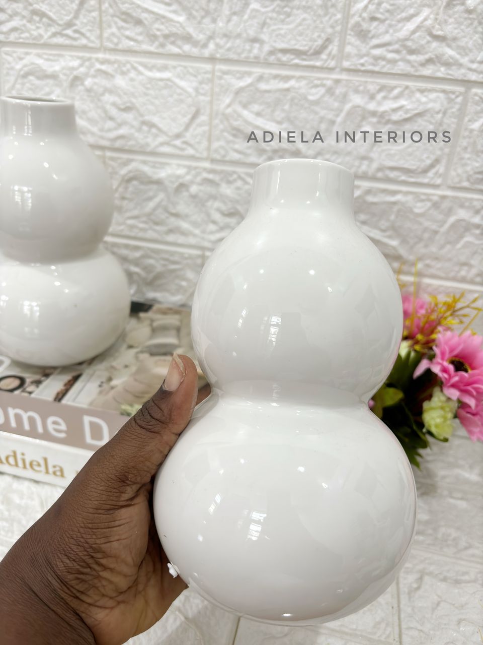 Ceramic Vase _ Double Bulb Design Image