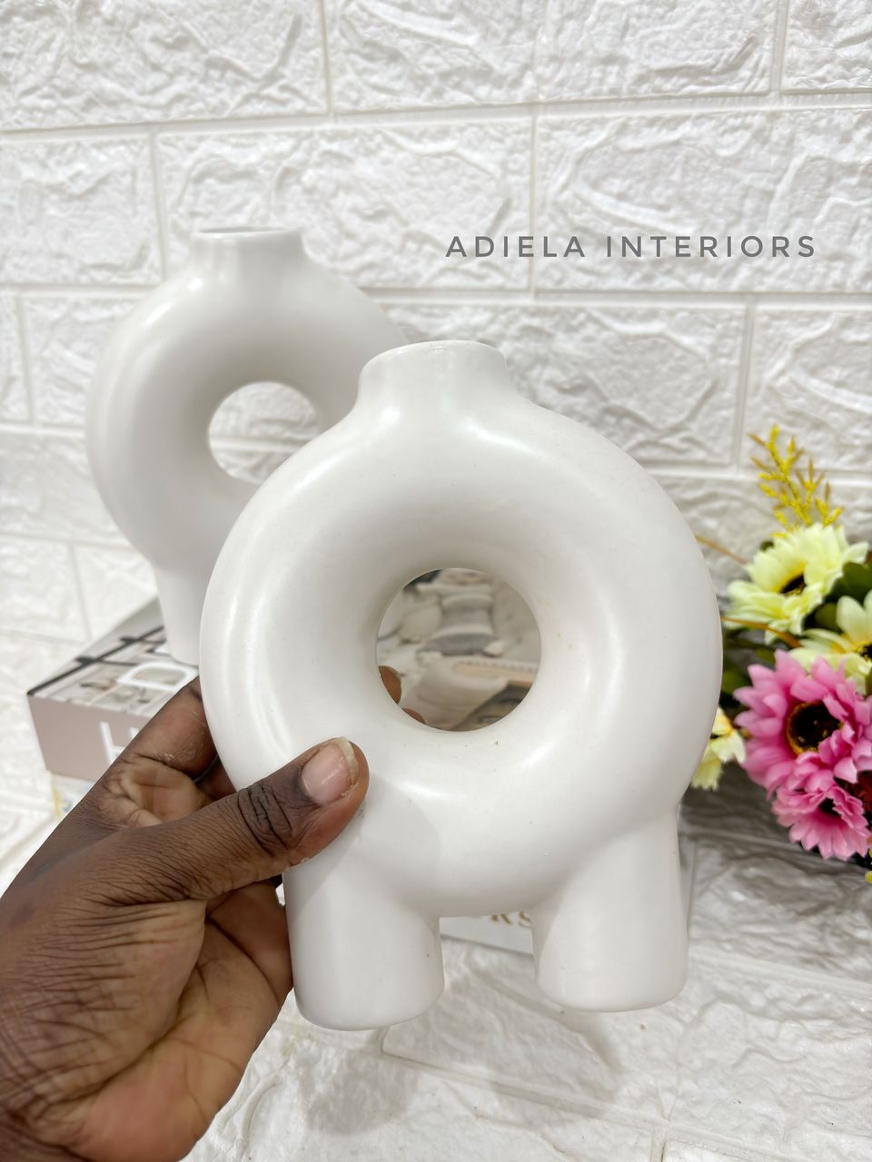 Ceramic Donut Vase Image