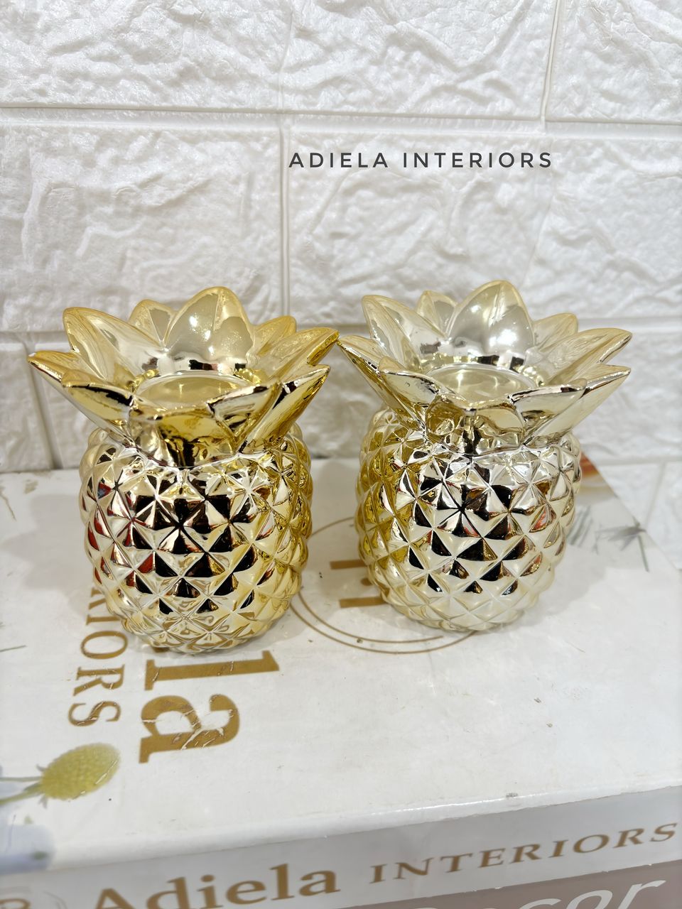 Ceramic Pineapple Decor Image