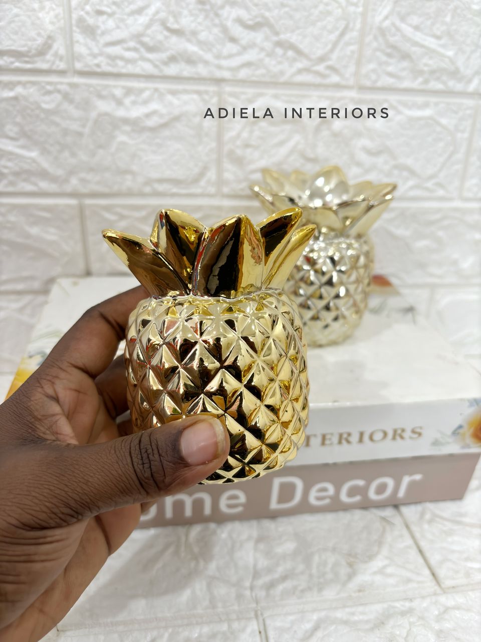 Ceramic Pineapple Decor Image