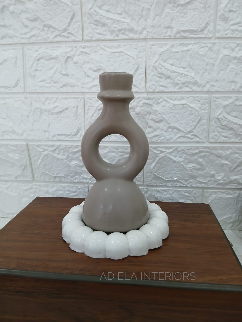 Decorative Vase & Saucer Set Image