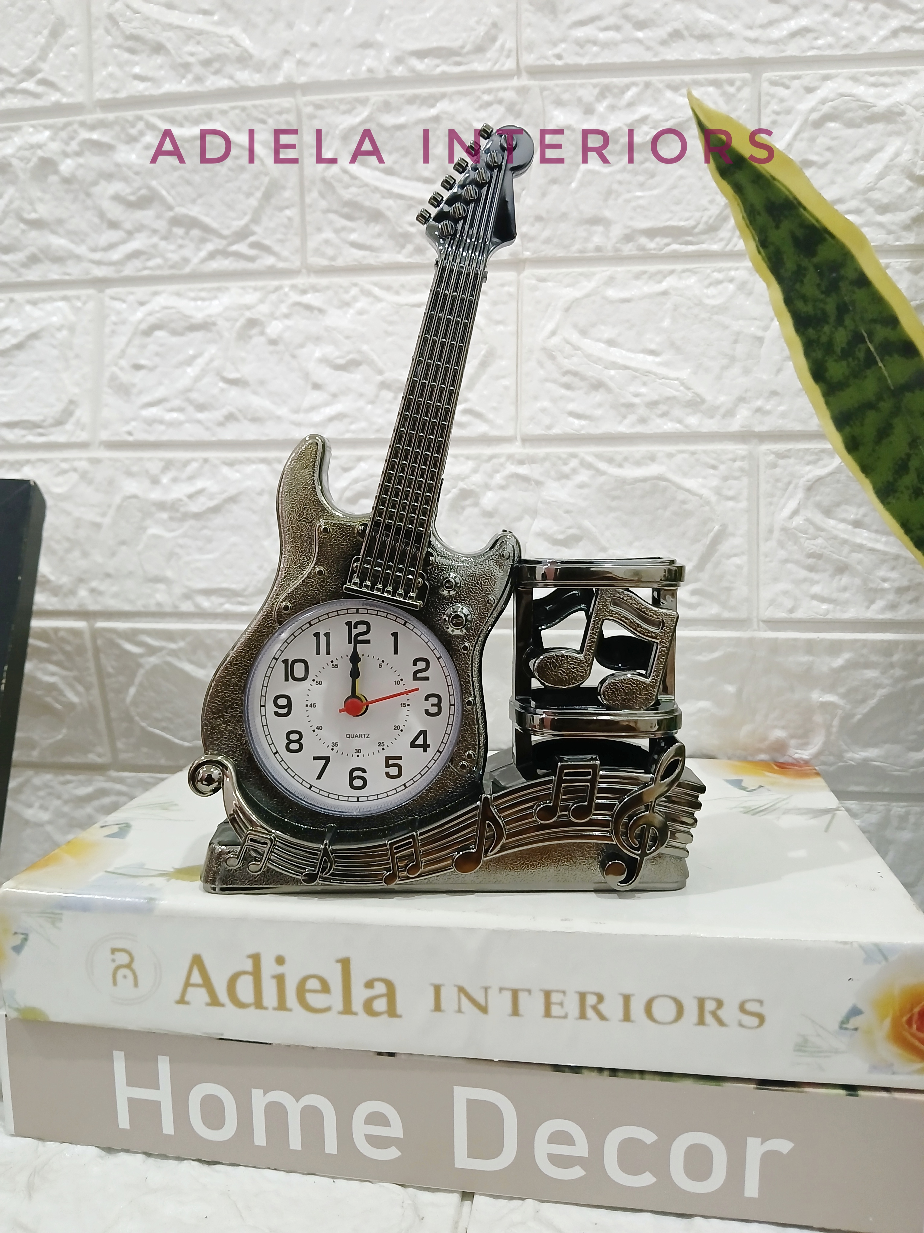 Guitar Alarm Clock + Pen Holder Image