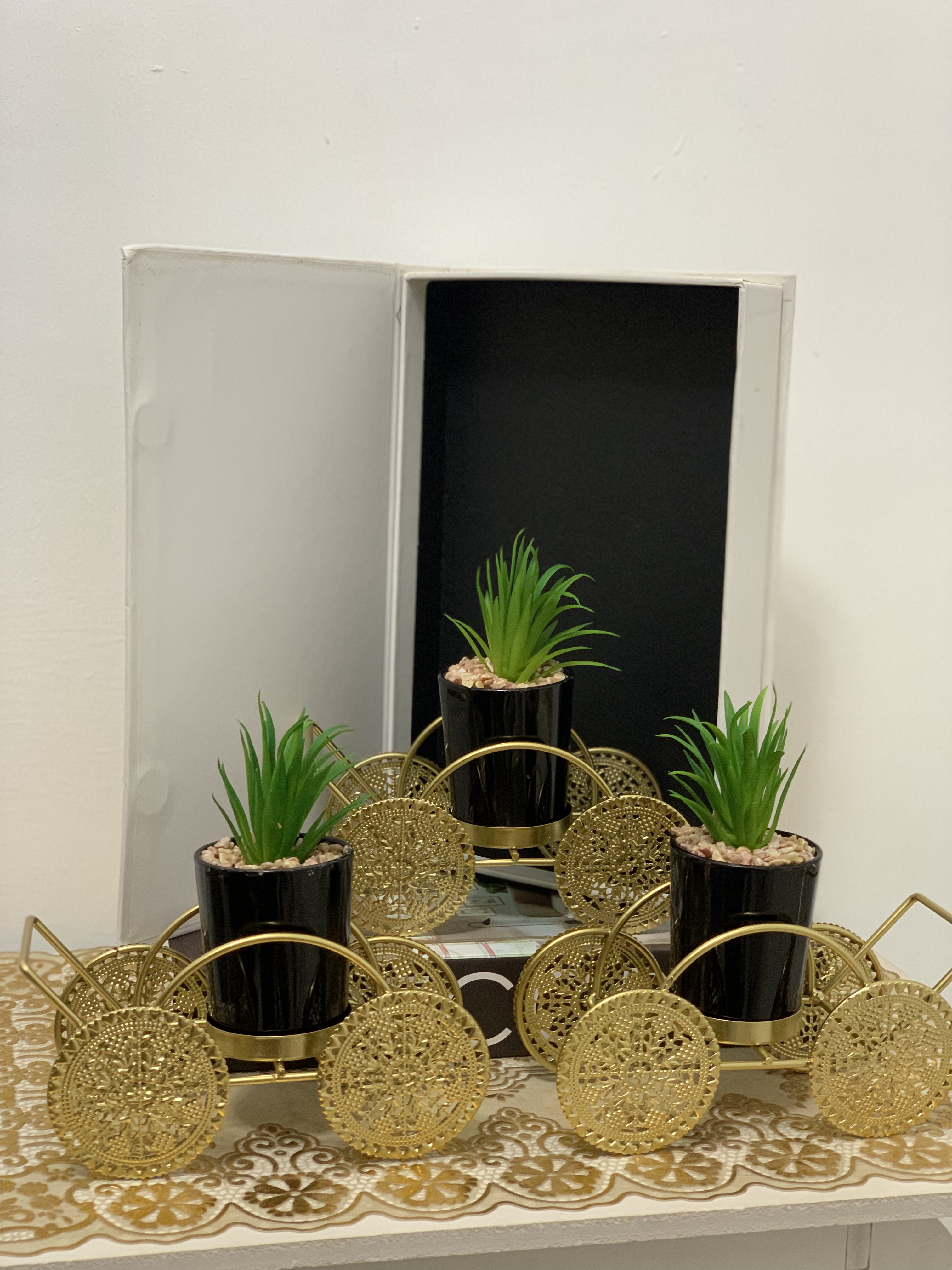 Succulent Flower Decor- Cart Design Image