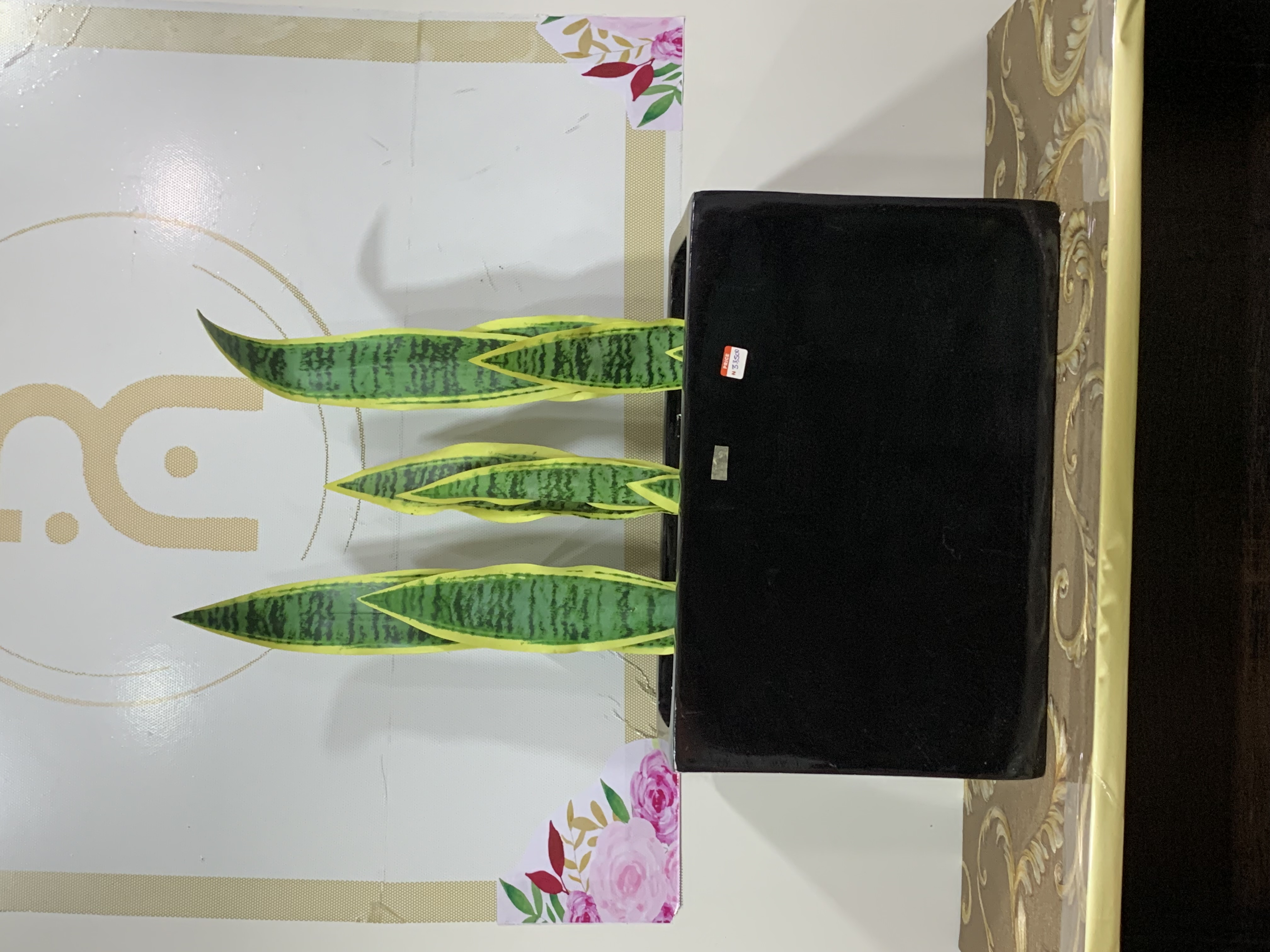 Artificial Snake Plant in Fibre Planter Image