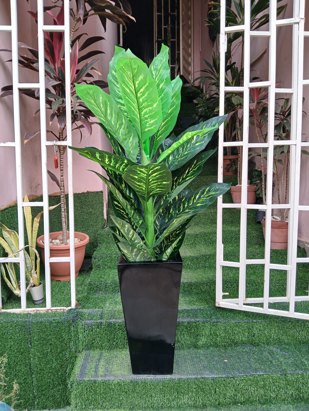Artificial Tree In Fibre Planter Image